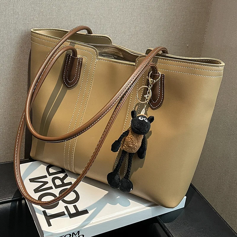 Women New Messenger Handbag Ladies PU Travel Large Capacity Commuting Tote Bags Travel Messenger Sling Shoulder Bag Hand Bolso