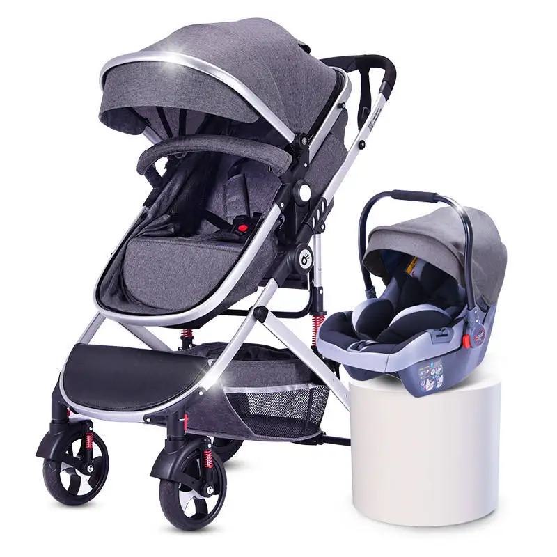 J 3in1 strollers walkers carriers baby newborn pram stroller car big wheels with net