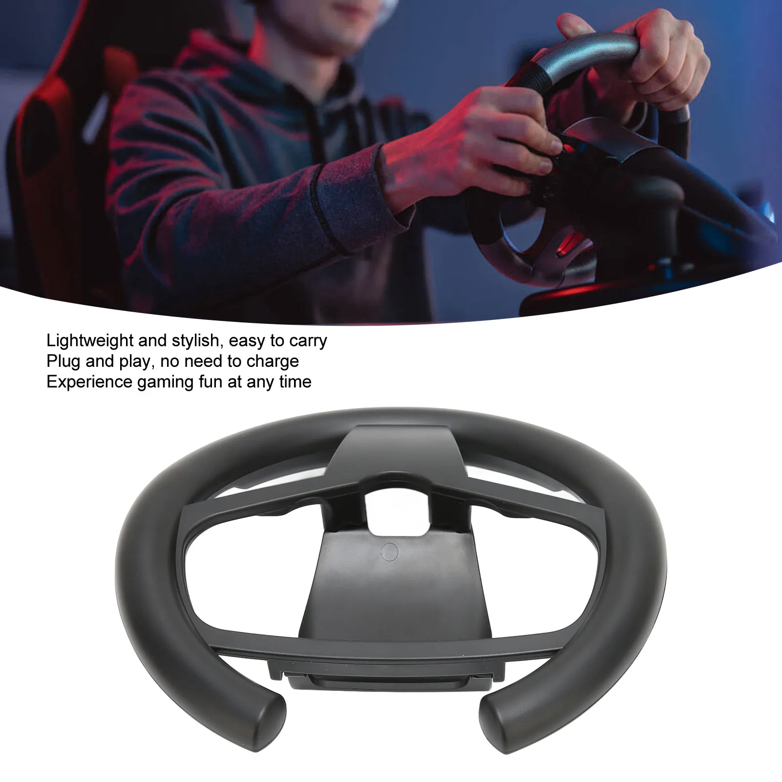 Game Steering Wheel Handle Flexible Precise Cutout Racing Game Driving Controller for PS5 Console