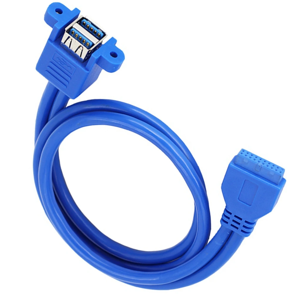 Adattatore 3.0 scheda madre da 20pin a USB 3.0 conversione connessione da 20pin a 2pin da 20P a USB femmina dual USB