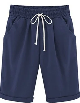 Calça harém de cintura alta feminina, capris monocromático, plus size, calção de praia casual solta, preta, verão, outono