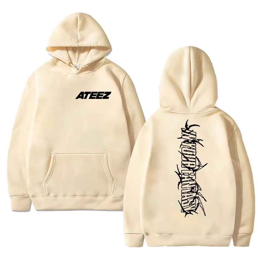 Korea ATEEZ 2025 World Tour in Your Fantasy Double Sided print Sweatshirt Unisex Fleece Casual Hoodies Men women trend pullovers