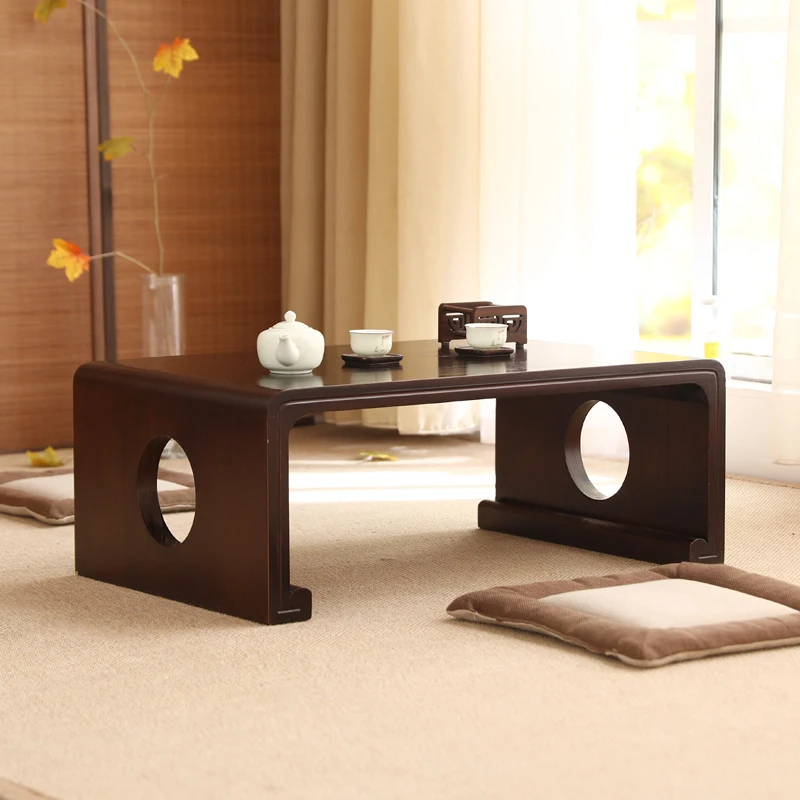 حامل تاتامي من الخشب الصلب طاولة الدراسة الصينية التقليدية الحد الأدنى شرفة مكتب الشاي المنزل Guqin أثاث متعدد الوظائف