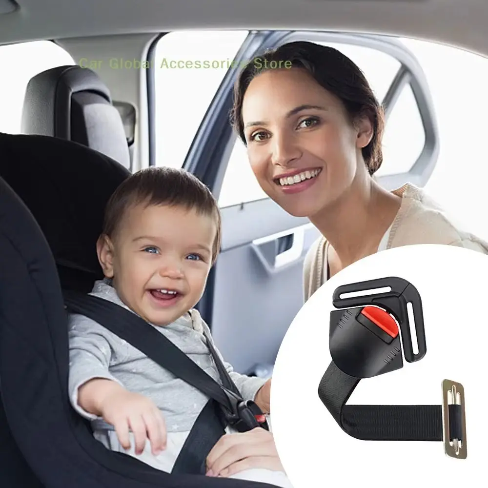 

Black Color Safety Seat Clip Adjustable Fixed Lock Safe Belt Strap Protection Design Replacement Part Toddler Clamp