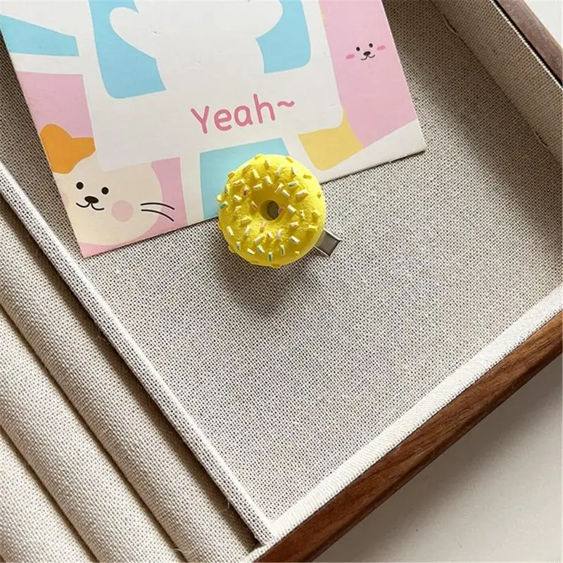 39BC 6pc Dessert Hair Clip Skin Friendly Accessories For Daily Styling Theme Event