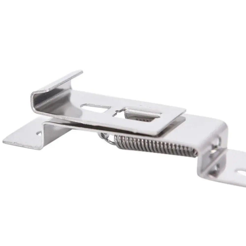 1 Pair Stainless Steel License Plate Frame License Plate Accessory Rust Proof Number Plate Clips Automotive Hardware