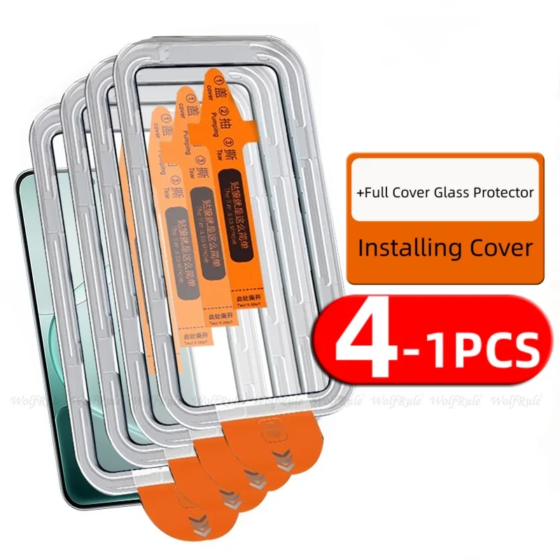 4/3/2/1pcs For OPPO A6 Pro Glass OPPO A6 Pro Tempered Glass 9H HD Full Cover Glue Dust Free Phone Screen Protector OPPO A6 Pro