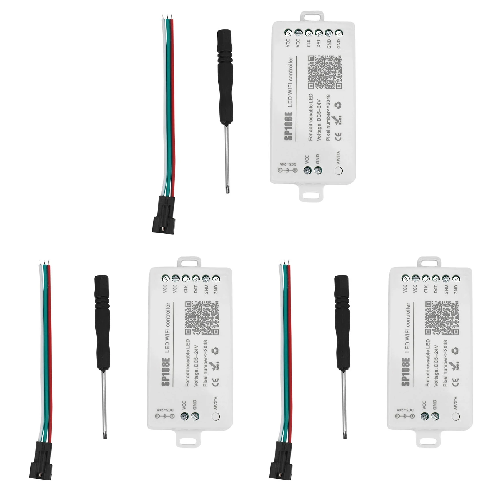 3X SP108E LED Wifi Magic Controller WS2812B WS2813 Etc LED Strip Module Light Smart APP Wireless Control