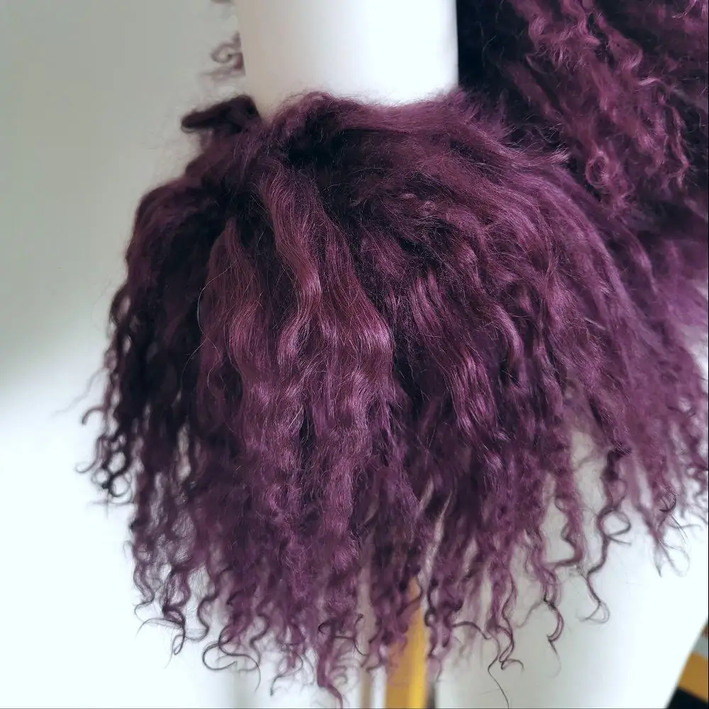 탈부착 가능한 진짜 몽골 양털 소매 커프스 여성용 고품질 따뜻한 털 커프스