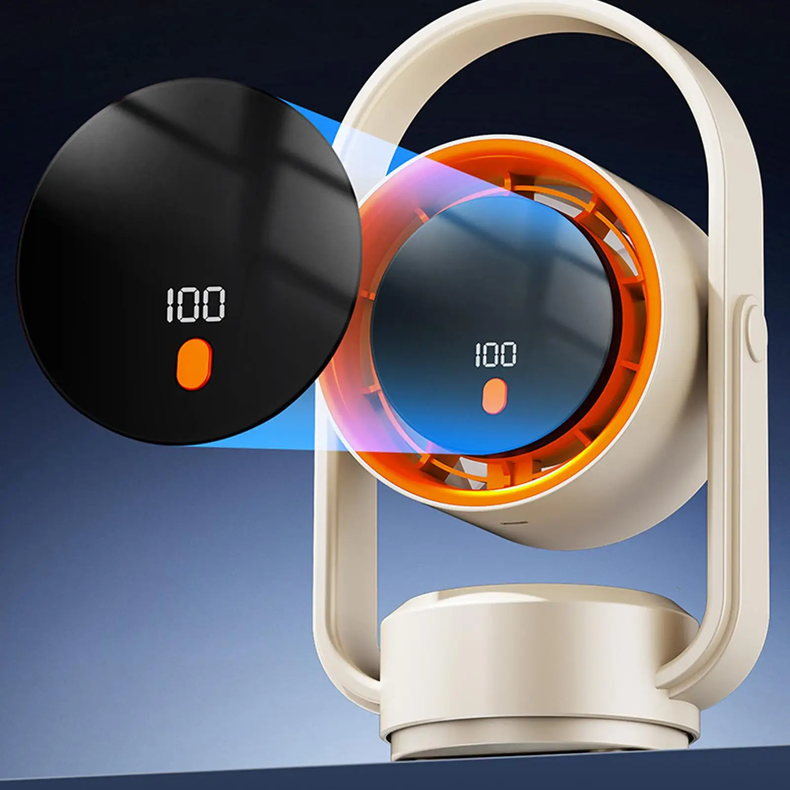 

Настольный вентилятор с 5 скоростями, 1800 мАч, для женщин, мужчин, студентов, путешественников, для дома, квартиры, кабинета, спальни, гостиной