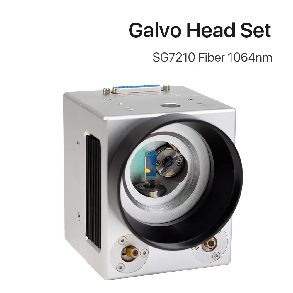 

1064nm Fiber Laser Scanning Galvo Head SG7210 SG7210R Input Aperture10mm Galvanometer Scanner with Power Supply Set