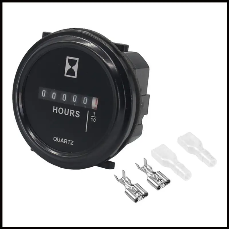 ل 6-80 فولت عداد مقياس ساعة ميكانيكية لدراجة نارية محرك البنزين للبنزين للديزل #5