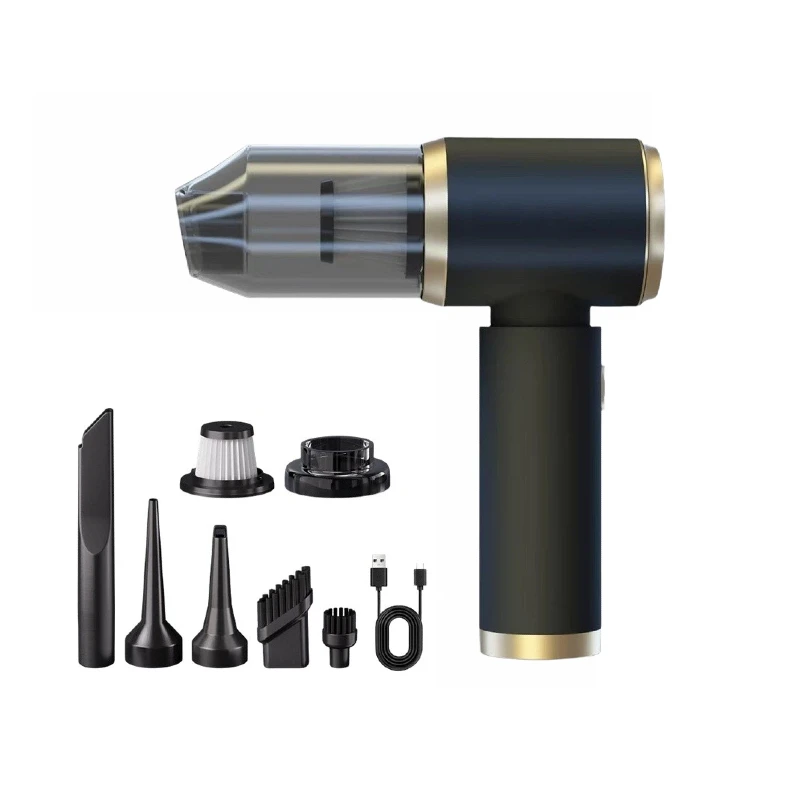 Lightweight Cordless Vacuum Cleaner for Car and For Home Use Featuring Multiple Attachments and Strong Suction