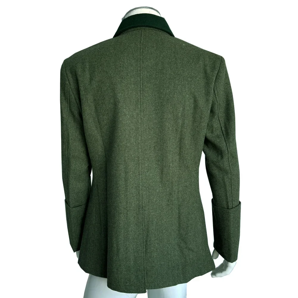 Veste en laine de style classique allemand pour hommes, robe de soldat, matériau, sauvage, gris, vert, vintage, WWII, WW2, M41