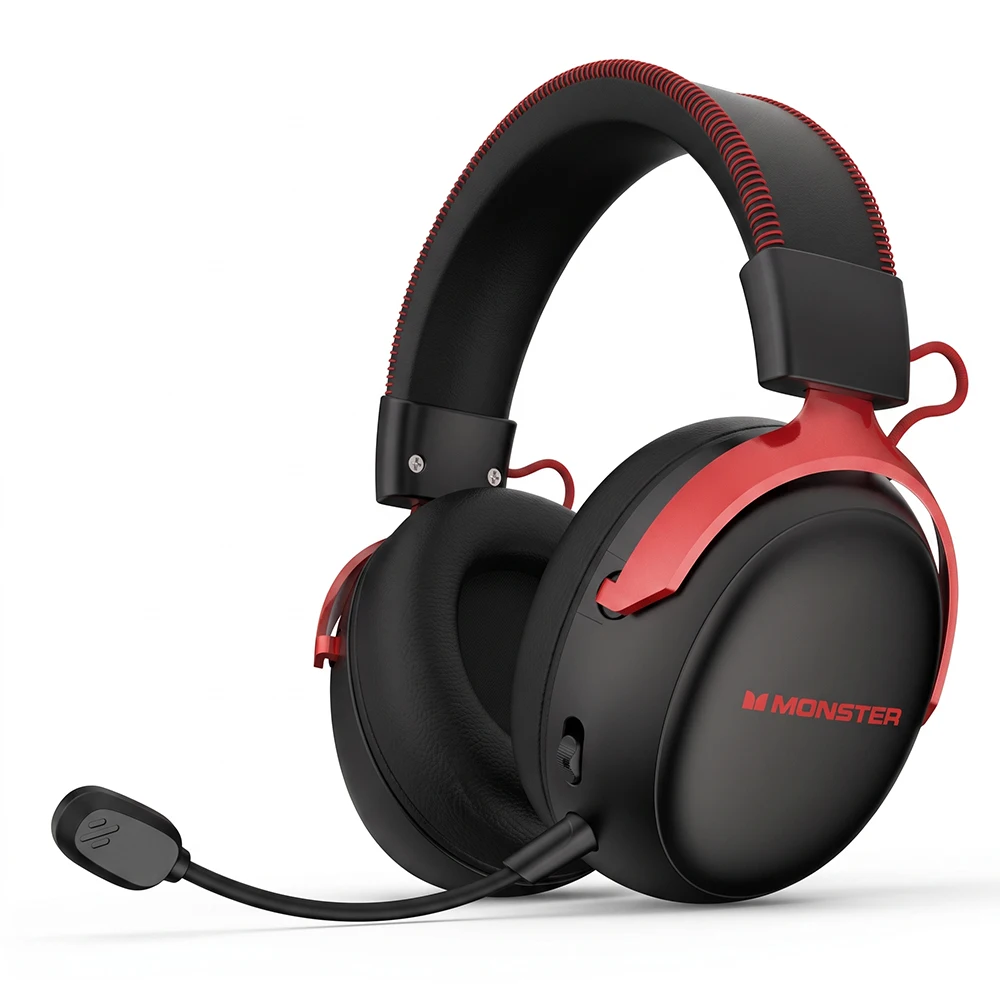 Monster AirStar GH04 Kabellose Gaming-Headsets Quad-Mode 7.1 Surround Sound E-Sports Gamer-Kopfhörer für PC/PS4/PS5/Switch