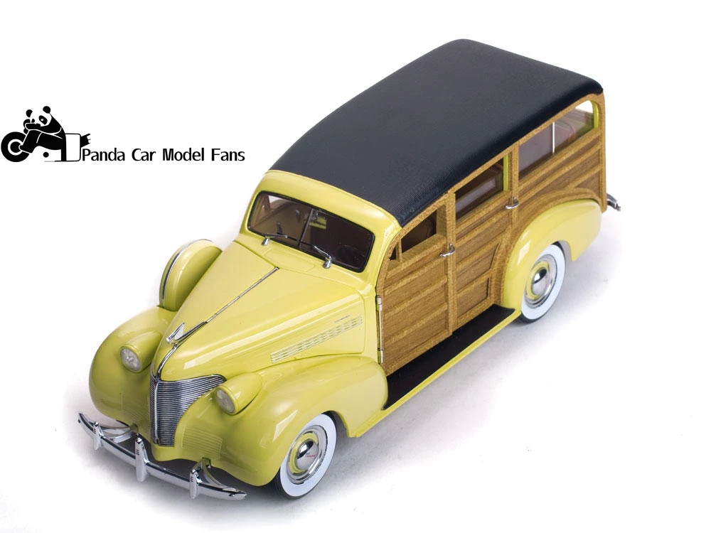 

Реплика Sunstar 1/18, модель автомобиля из сплава 1939 Chevrolet Woodgrain, Подарочная коллекция автомобильной мебели