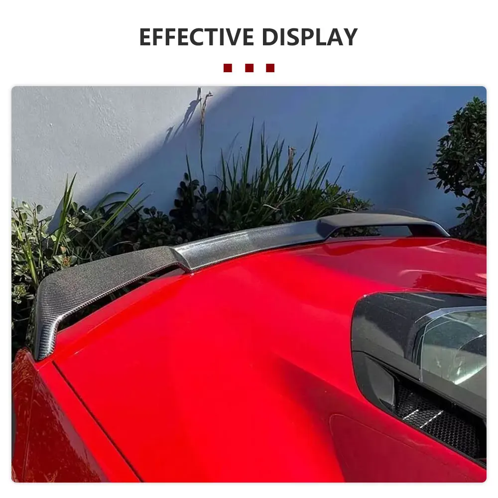 Car Rear Trunk Spoiler Wing for Chevy Corvette C8 Stingray 2-Door 2020 2021 Dry Carbon Auto Rear Spoiler Boot Lid Wing Lip