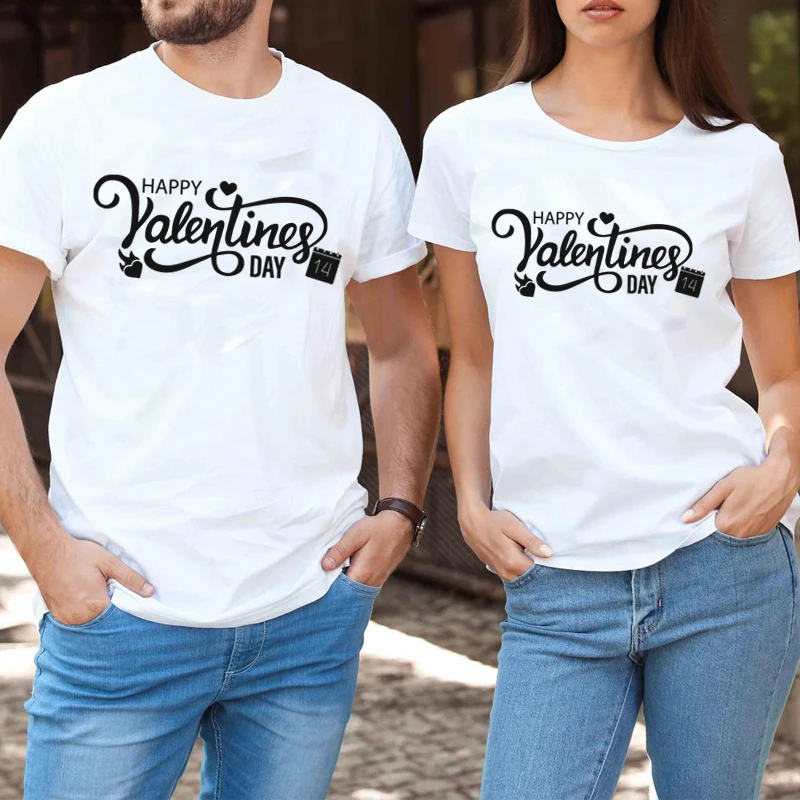 

Happy Valentine's Day T-Shirt Valentines Day Shirt Valentines Day Gift for Womens Gift for Her Vintage Clothes Casual