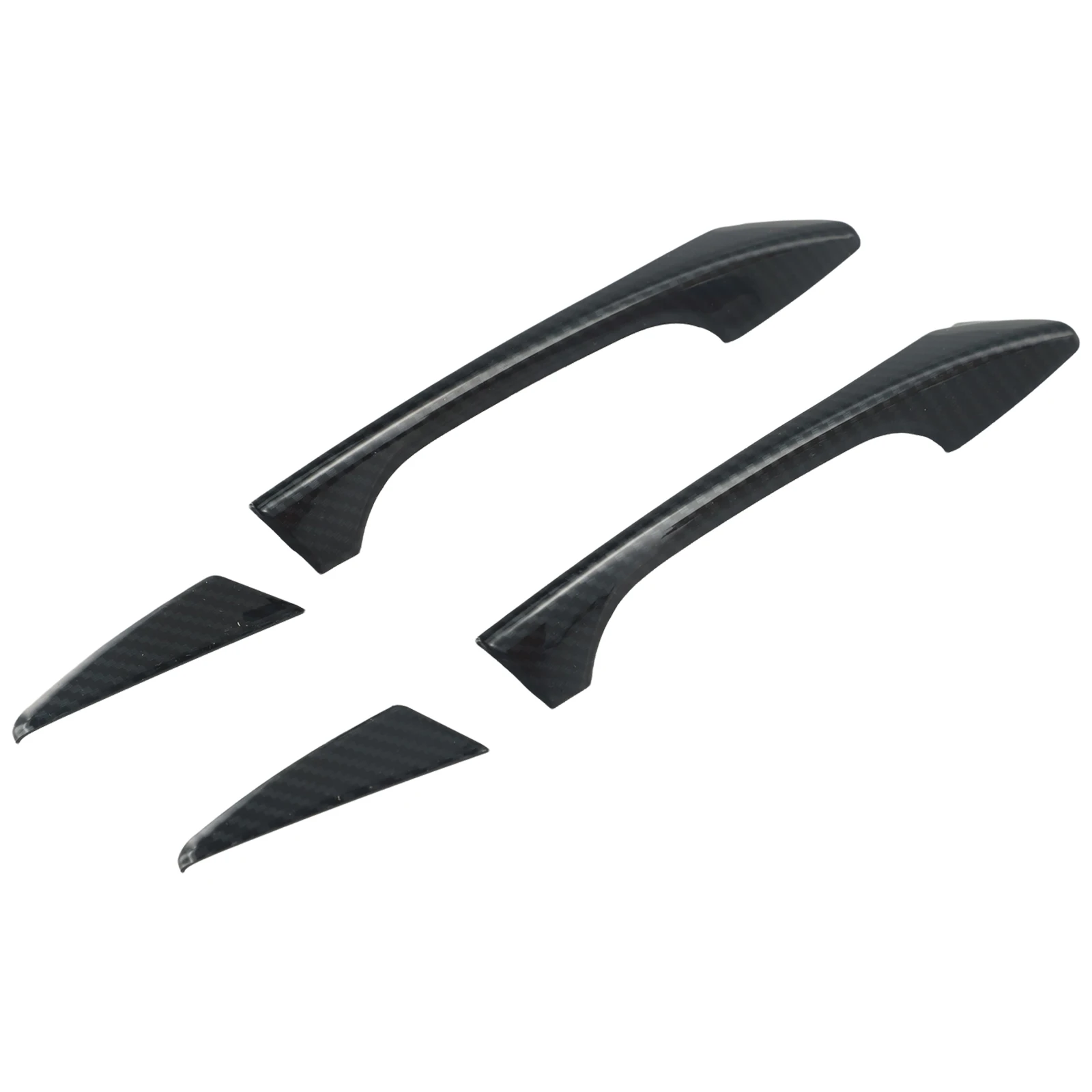Black Exterior Door Handle Trim Car Door Trim Covers Existing Scratches Easy Installation Fashionable Decor Style