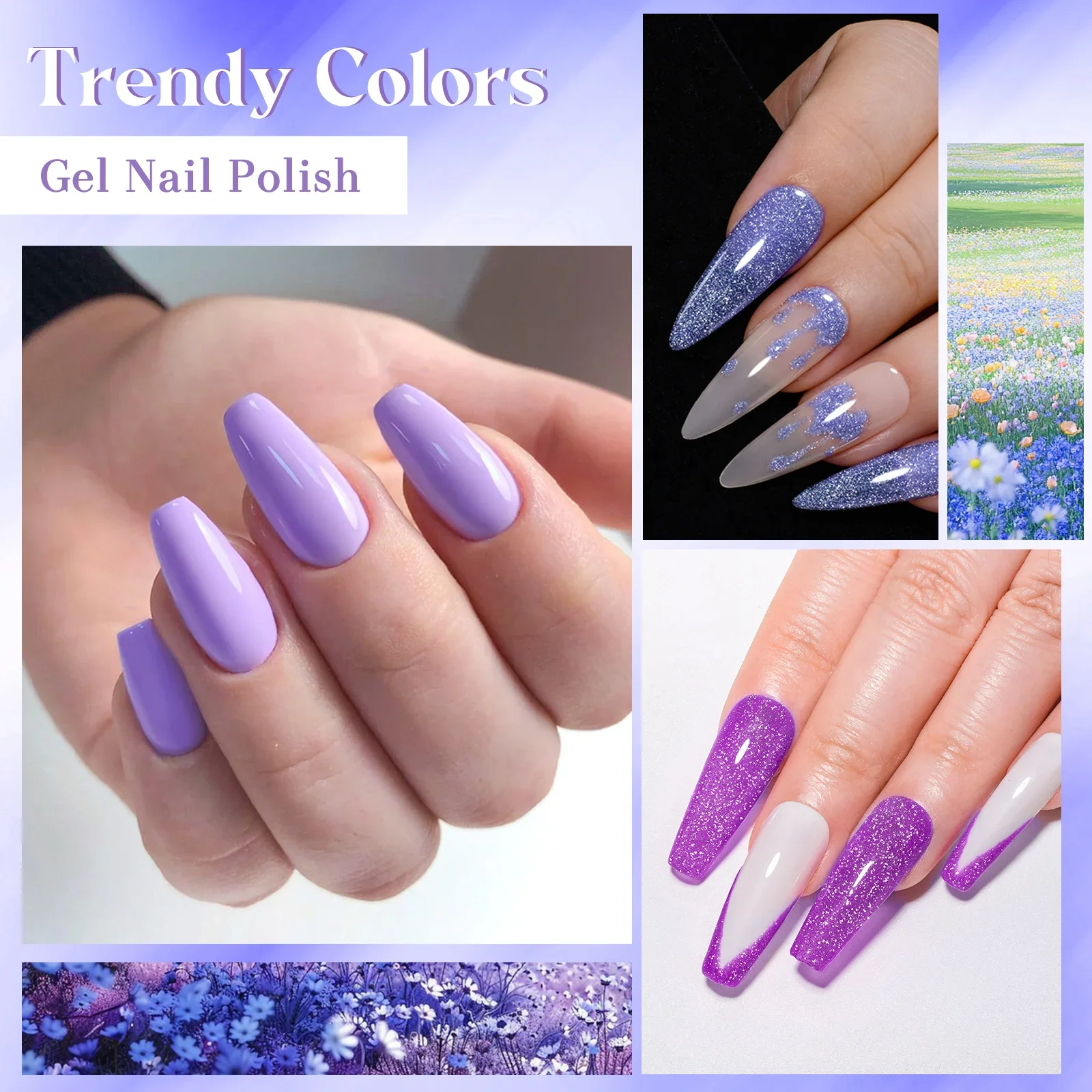 12 قطعة Mtssii تألق الأرجواني جيل للأظافر مجموعة طلاء أظافر قاعدة هلام معطف فوقي مطابقة لتقوم بها بنفسك مسمار الفن صالون UV/LED نقع قبالة الورنيش عدة