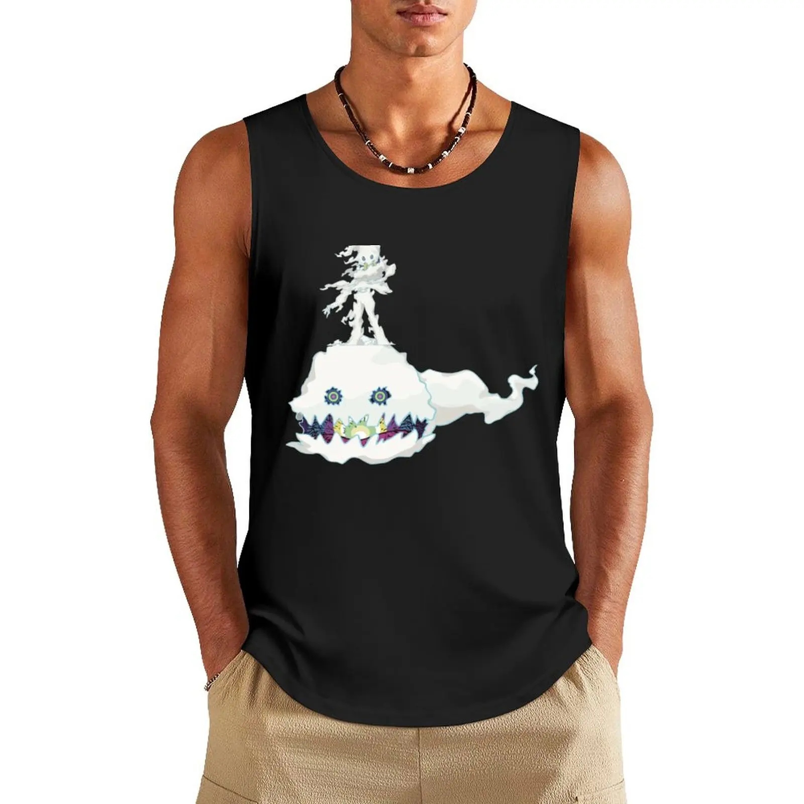 

kids see ghosts ye high quality Tank Top Short sleeve Men's cotton t-shirt Men's t shirt clothes for men