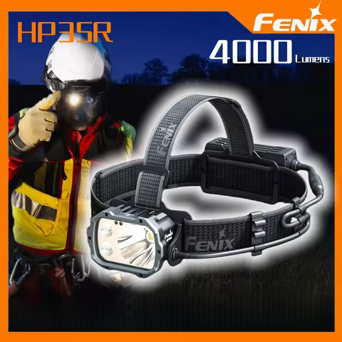 Fenix HP35R Work Headlamp Multiple Sources Searching Rescue 4000 Lumens Type-C Rechargeable Include 2*5000mAh Battery