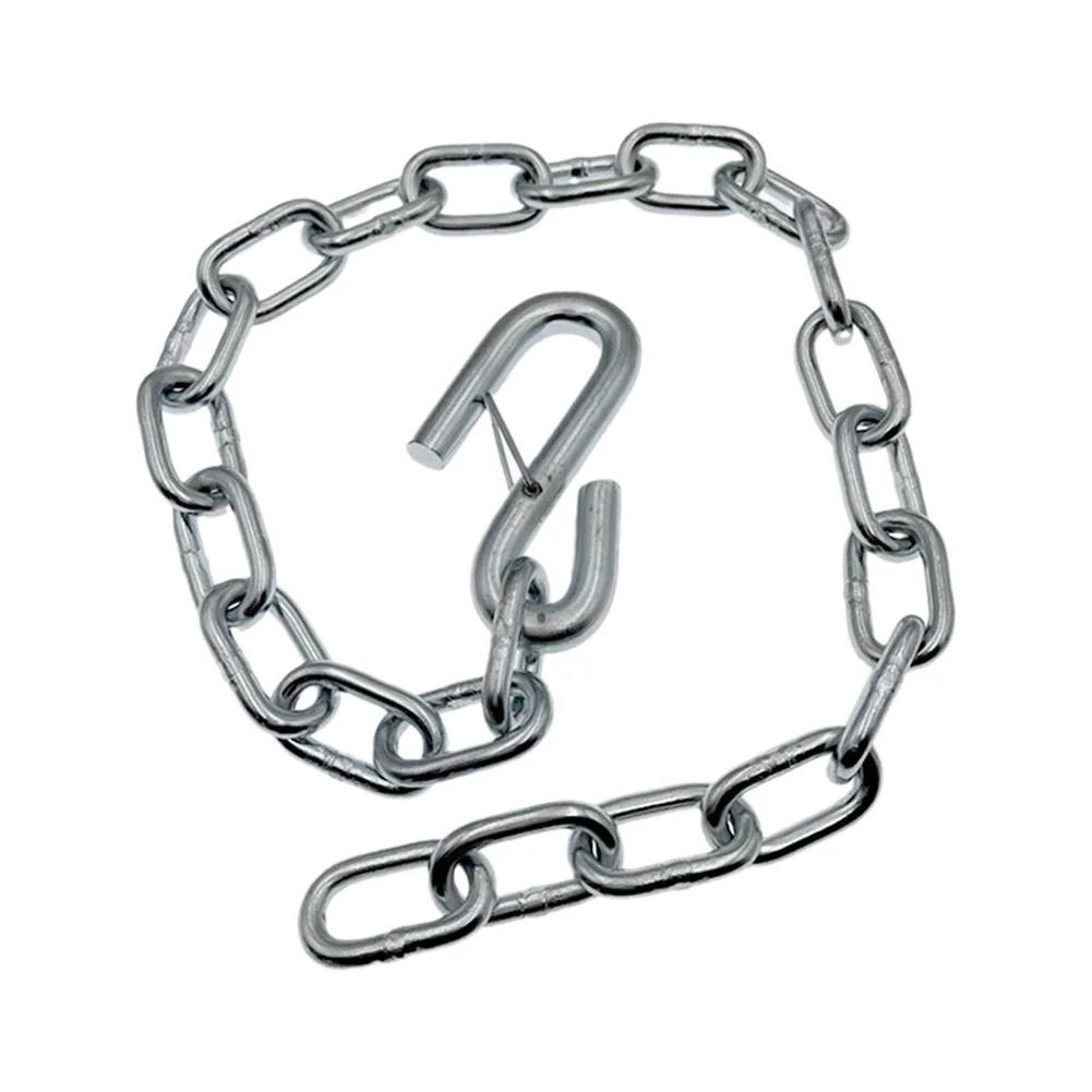 3500LB Capacity Safety Chain with Single S Spring Hook Designed for Towing RVs and Cars with Anti Theft Protection