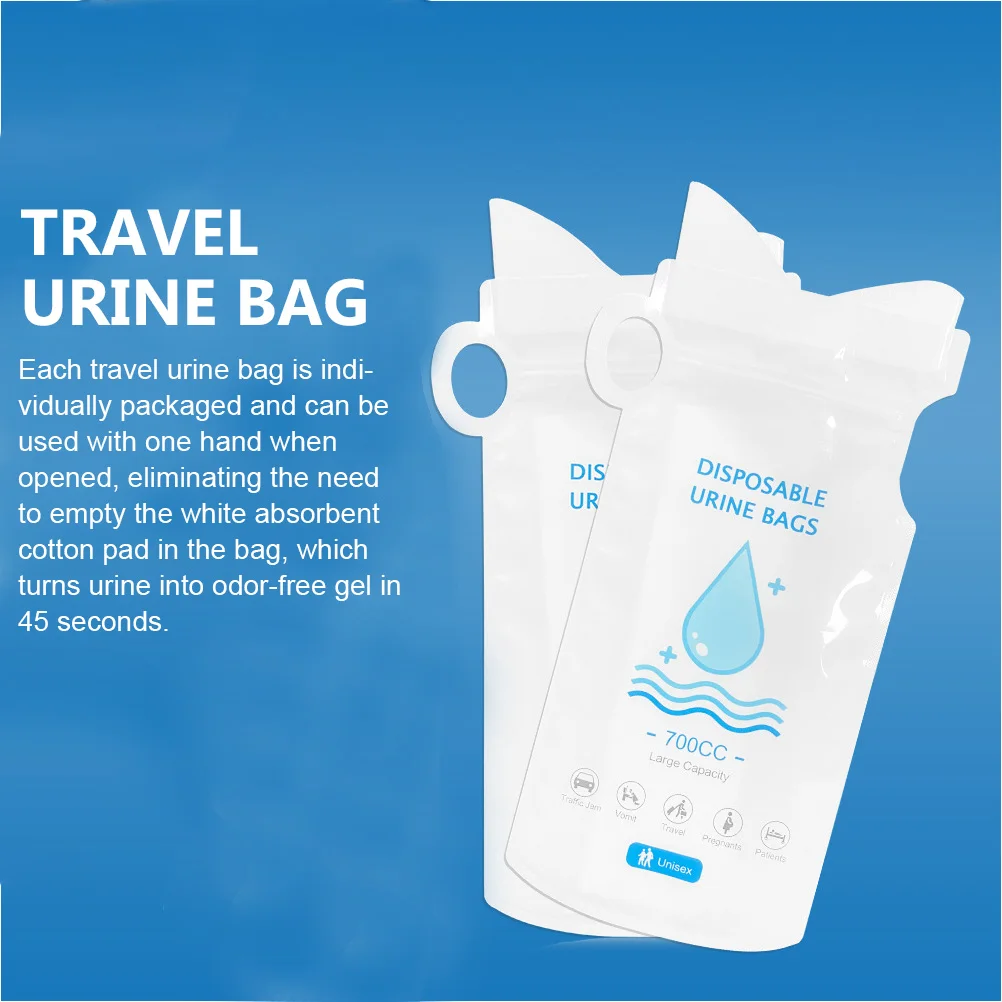 

Car Urine Bag Portable Urinal Pee Bags Travel Disposable Unisex Road Trip Pouches