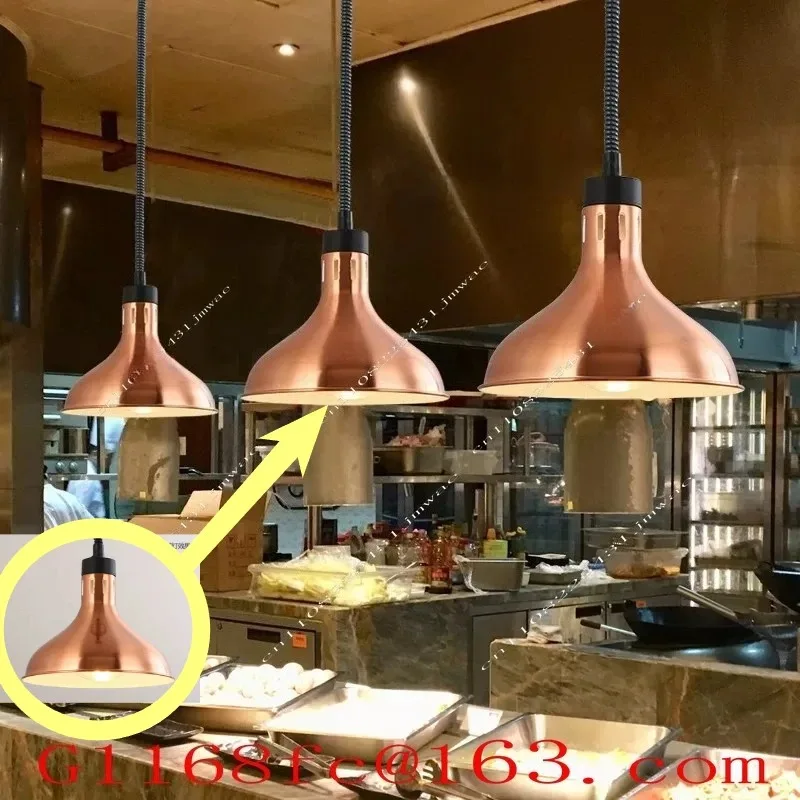 Suitable Foretractable Insulation Lamp Single Head Liftable Hanging Type Food Buffet Barbecue Lamp Food Heating Chandelier