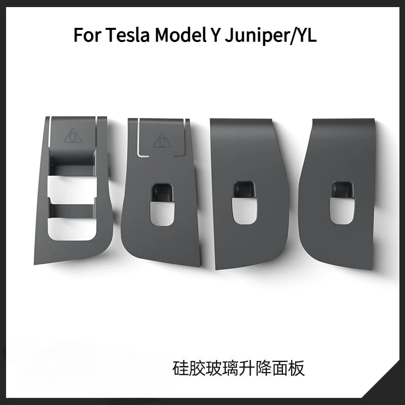 Car Window Control Panel Silicone Protective Pad for Tesla Model Y Juniper/YL,Door Button Protective Film Interior Decor Sticker