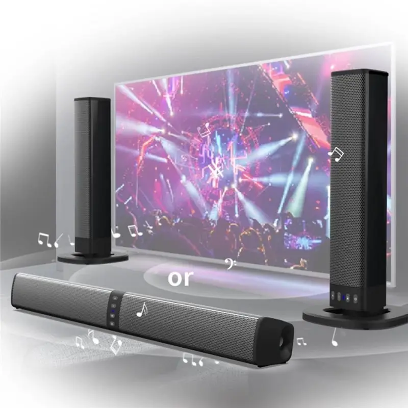 ABDW-Wireless Soundbar Audio System Home Theater Speaker Powerful Sound Radio Bar For TV PC Computer Subwoofer view 4
