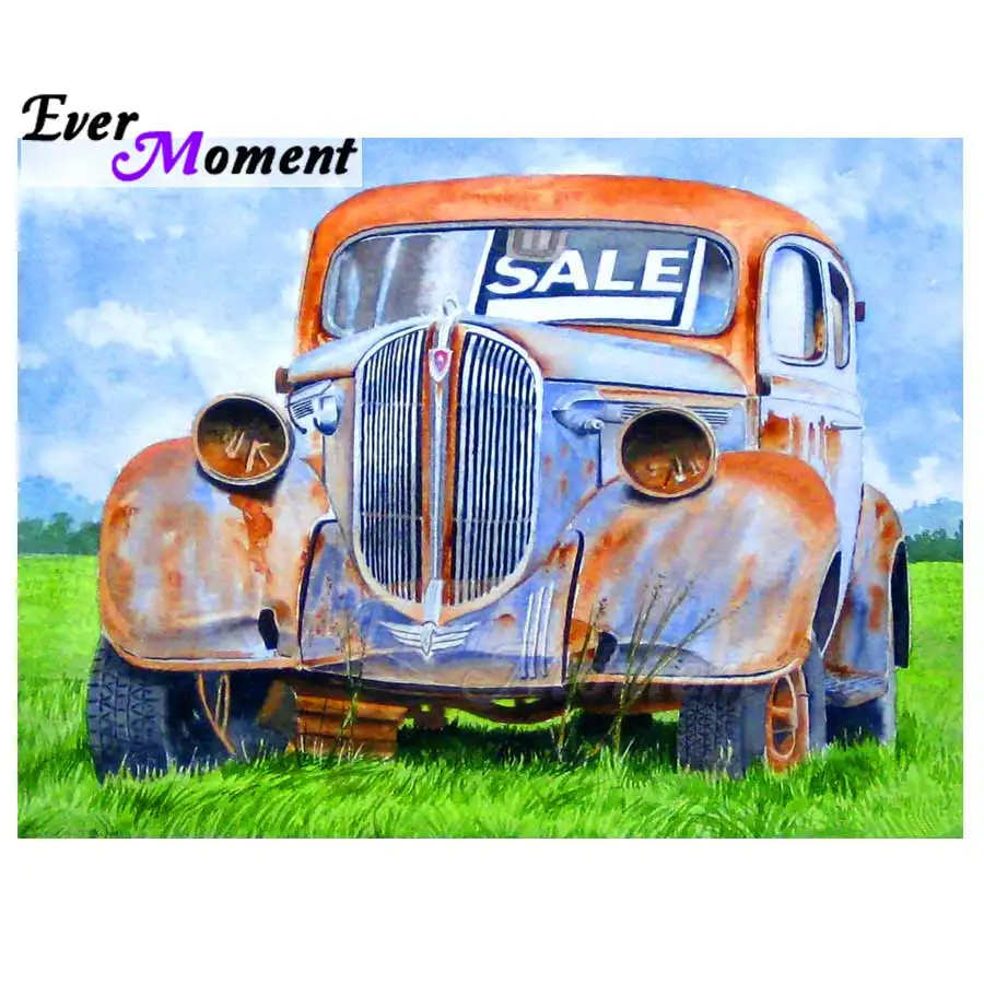 

Full Square Drill Mosaic Car Scenery Handmade Picture Of Rhinestone Cross Stitch Decoration Ever Moment Diamond Painting ASF1412