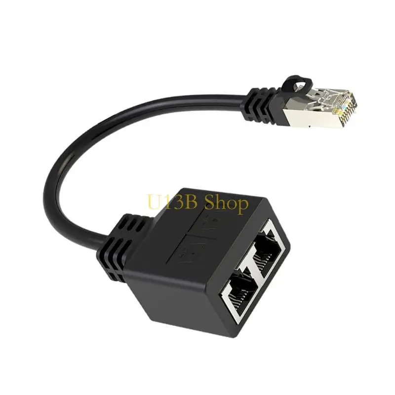 U13B RJ45 Ethernet Splitter Cable 1 мужчина до 2 женских локальных сплиттер Ethernet для Cat5