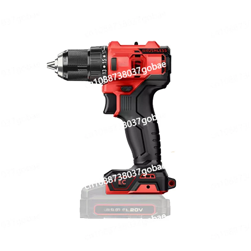 Lithium Battery Brushless Hand Drill  Screwdriver Pistol Drill Charging Impact Drill