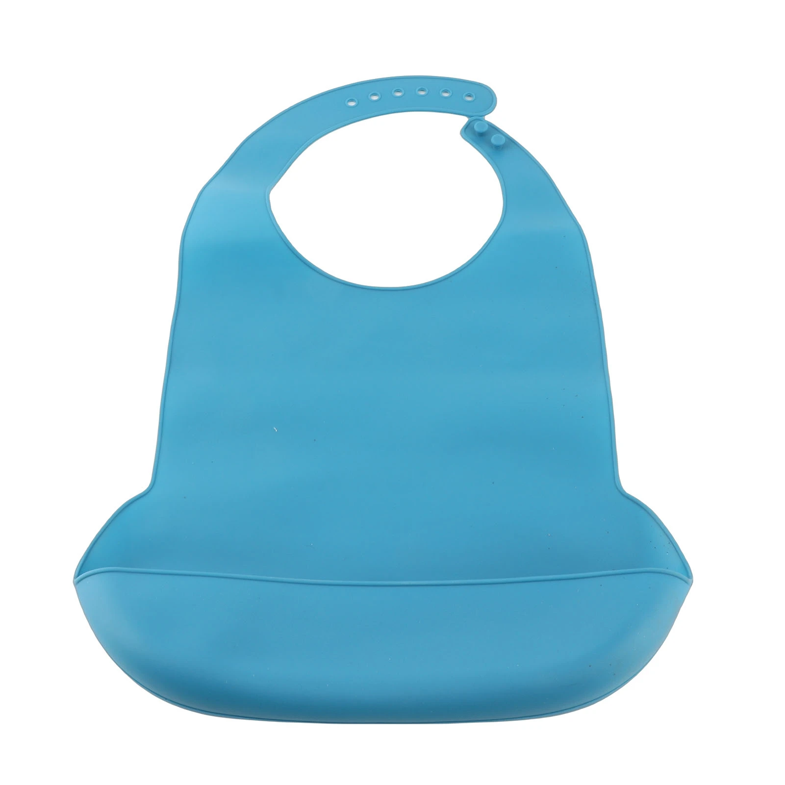 

Adult Elderly Bib Waterproof Silicone Clothing Protector Eating Bib with Crumb CatcherBlue/CatcherGrey
