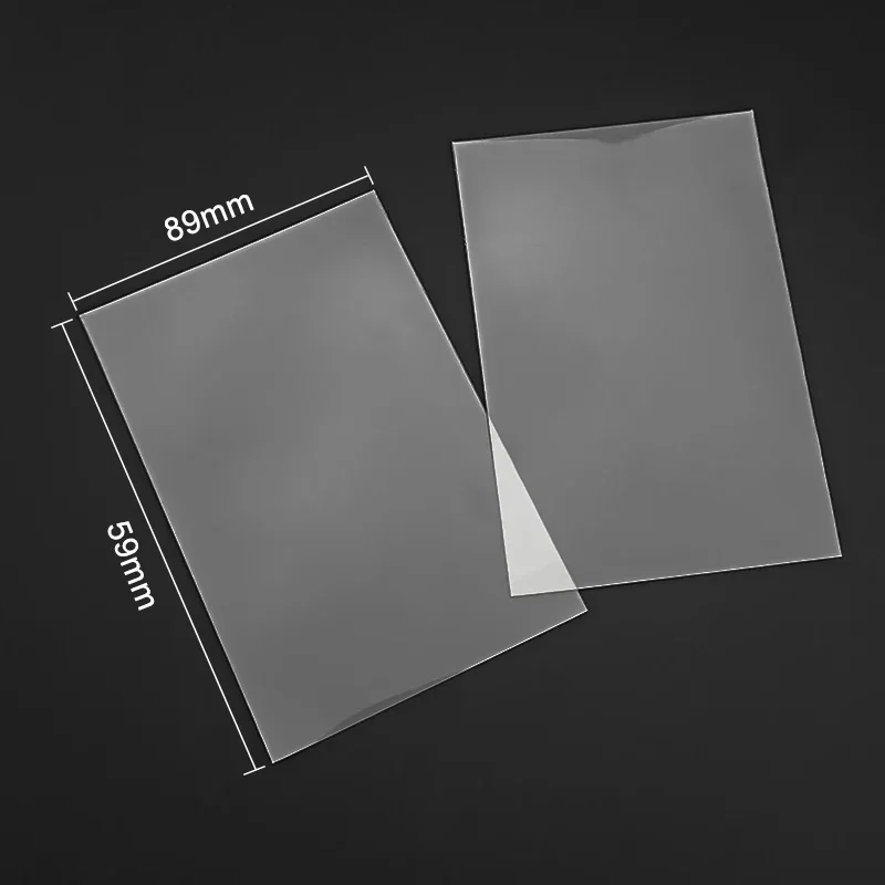 50pcs Kpop Idol Card Sleeves Holder Clear 3 Inch Photocard Holographic Protector Film Album Binder Game Card Holder Stationery