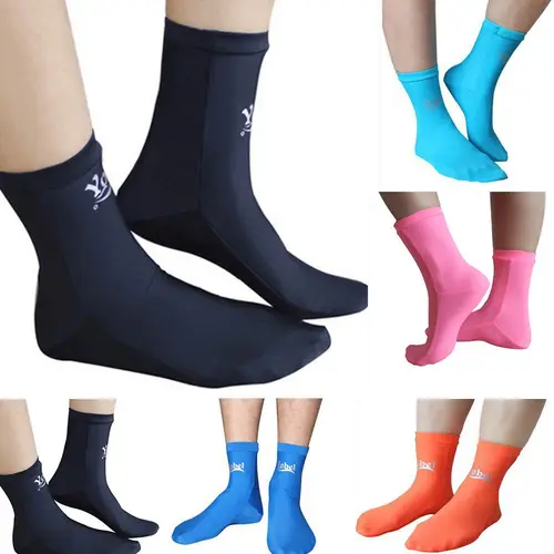 Imagen 2 del producto Antiarañazos deporte acuático mantener caliente surf botas de playa traje de baño traje de neopreno calcetines de buceo natación aleta botas calcetines