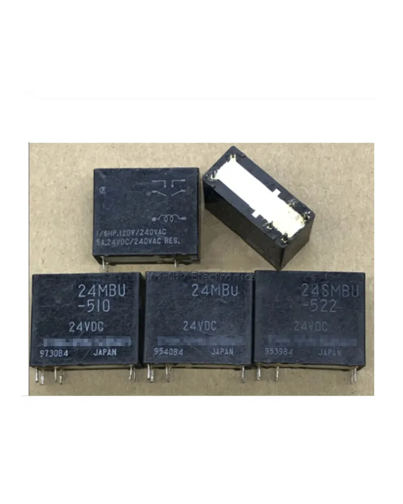 VB 24SMBU-522 24MBU-510 24MBU-5 5A/24VDC 6PIN Rơ Le