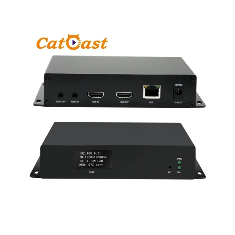 

H.265/H.264 HD Video Encoder with RTMP/HLS/HTTP/UDP Living Stream to IP