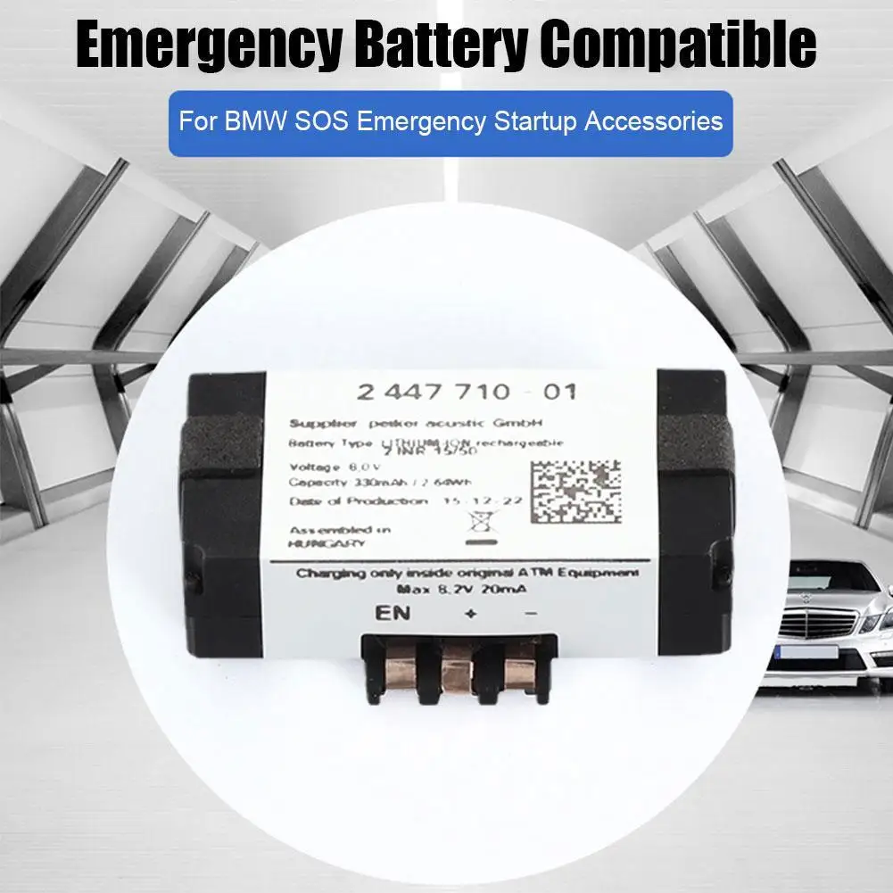 Batteria di emergenza SOS per auto 84102447710 parti di ricambio per BMW F20 F30 F21 F31 F22 F40 F87 F82 F83 G30 F90 2447710