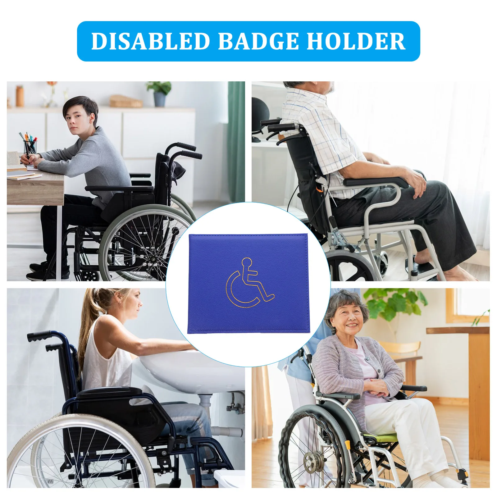 

Black ID Case Disability Certificate Credit Sleeves Bus Pass Protector Wallet Lightweight Multiple Slots Oil Proof Wear