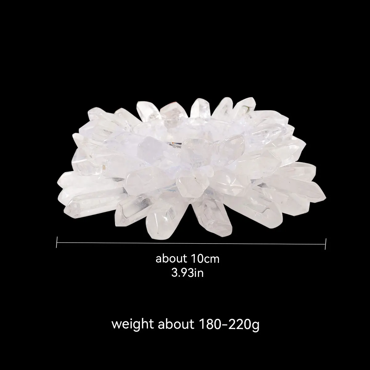1PC Natural Crystal Clear Quartz Cluster Raw Gemstone Candlestick Home Decor Candlesticks For Candle Parties