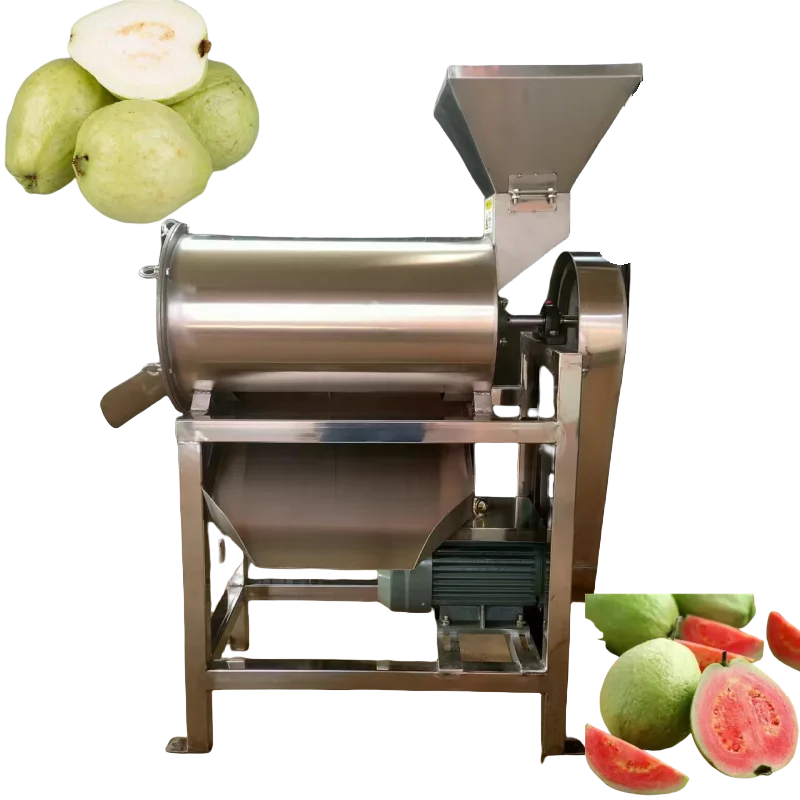 para extractor de jugo de guayaba industrial de 500 kg/h con función de pelado y eliminación de núcleos