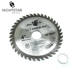 4 Inch 40Teeth Circular Saw Blades Tungsten Steel Alloy Saw Blades for Wood Aluminum Cutting 110mm TCT Saw Blades