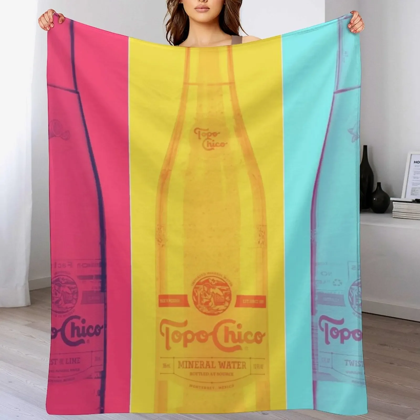 

Topo Chico Throw Blanket Warm Napping Blanket for Office Couch Bed