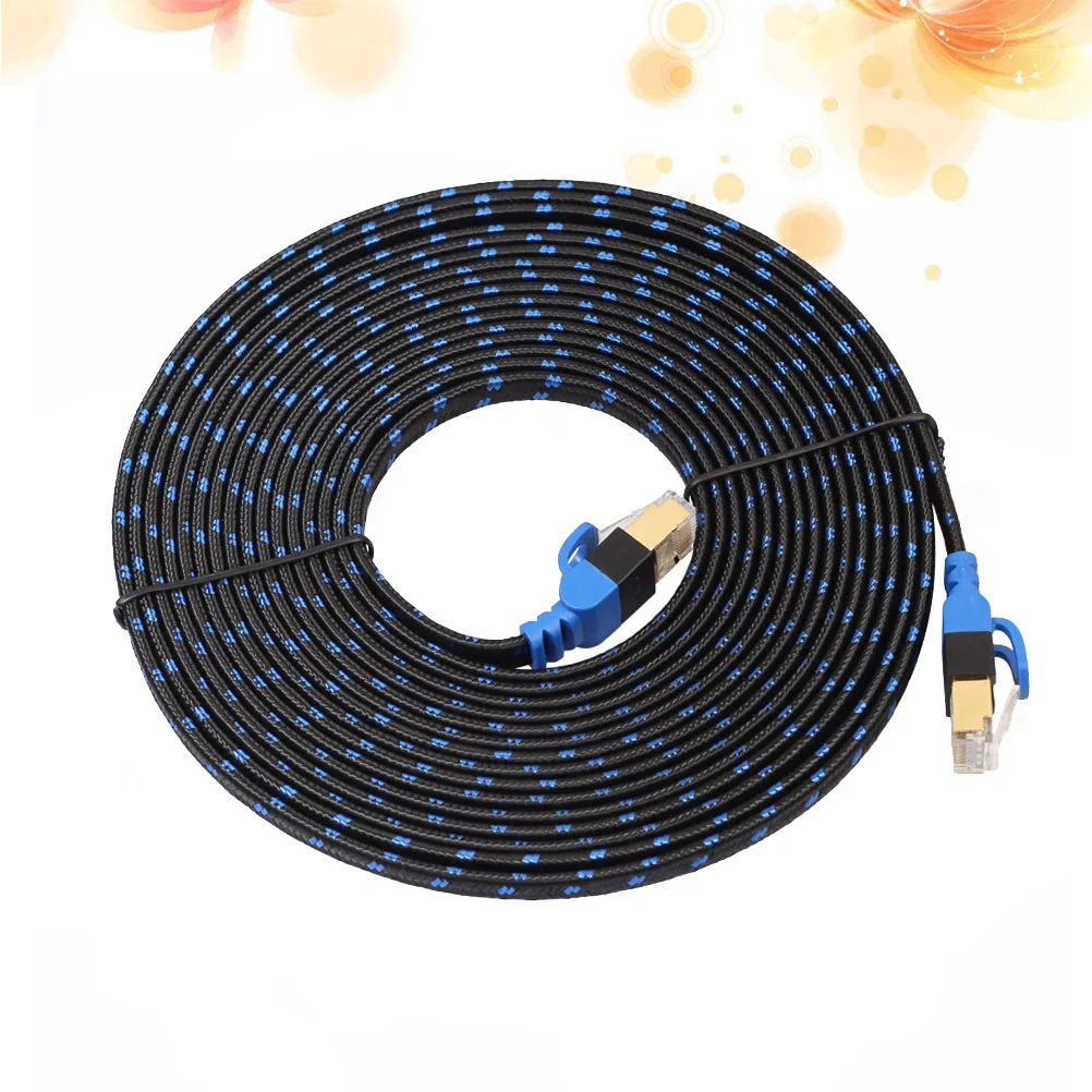 

8 Meters Double Shielded Cat7 Network Cable High Speed Gigabit Lan 10g Ethernet Cord for Pc Router Nas Media Player