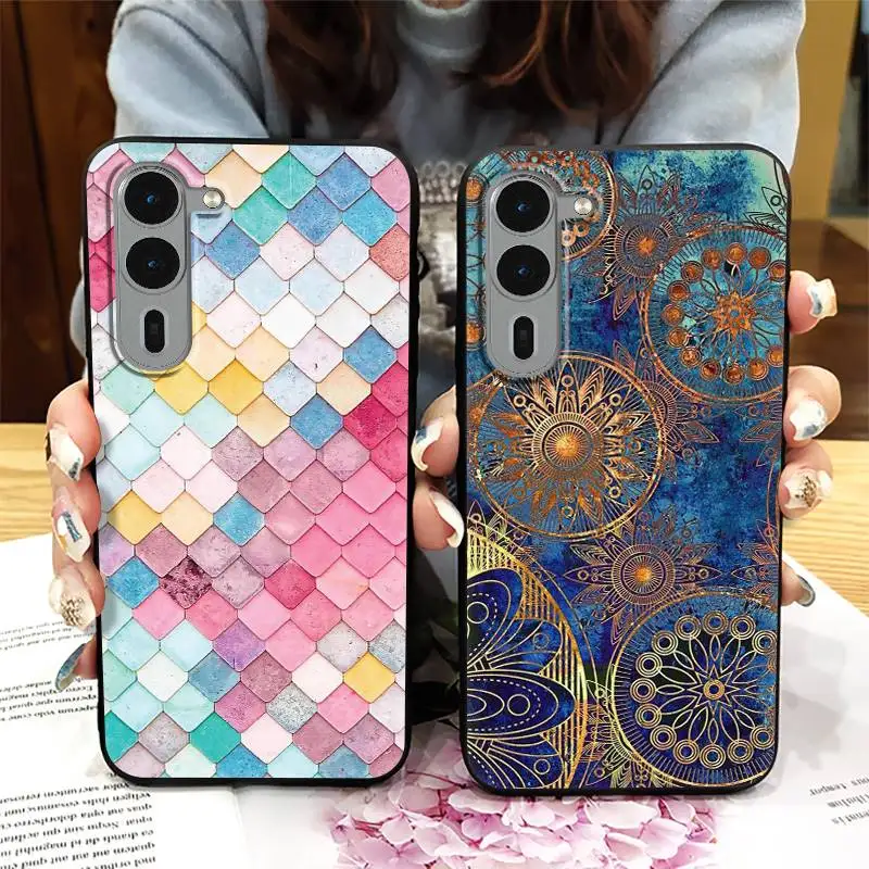 Funda de teléfono suave resistente a la suciedad para Fujitsu Arrows F-51E/We2 Plus diseño de moda silicona protectora impermeable TPU