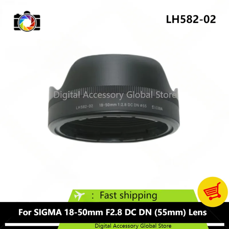 New Original Front Hood LH582-02 Parts For SIGMA 18-50mm F2.8 DC DN (55mm) Camera Lens