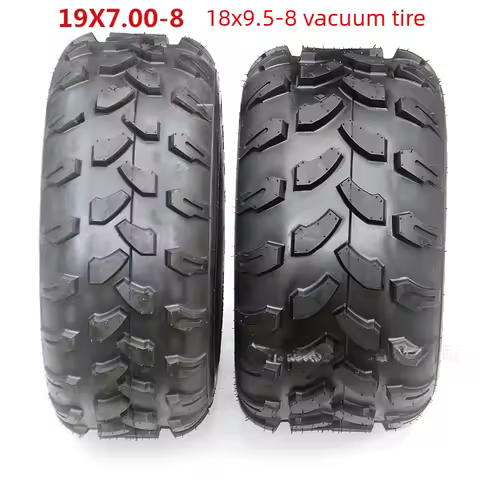 Wear-Resistant 19x7.00-8 Front 18x9.5-8 Rear Tires for 8-Inch ATV Sand Buggy Kart