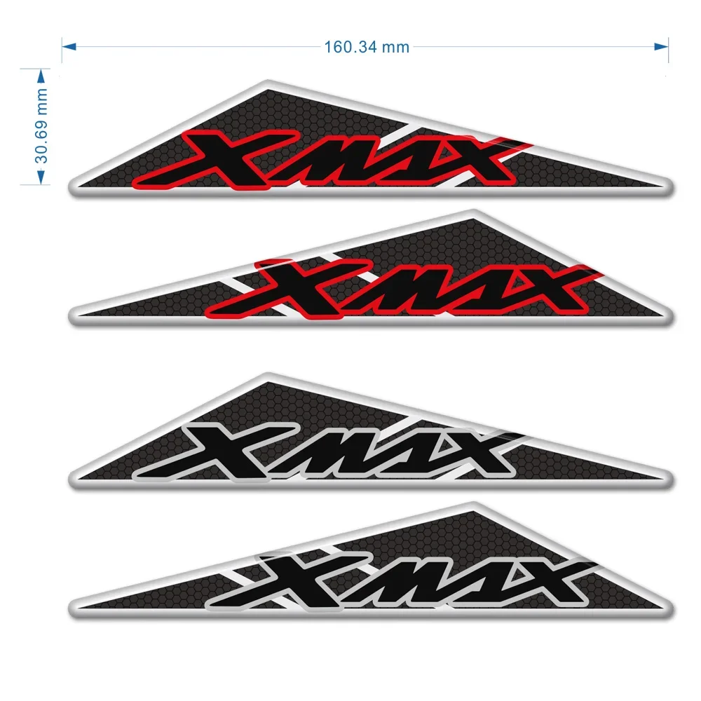 Motorcycle Stickers For Yamaha X-MAX XMAX X MAX 125 250 300 400 3D Mark Decals Emblem Badge Tank Pad Protector